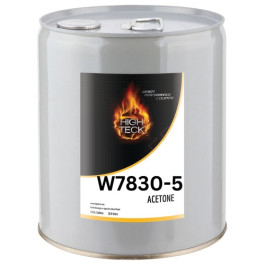 High Teck W7830-5 Acetone, 5 Gallon, NR and SCAQMD West Coast