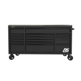 Homak 04072160 Roller Cabinet, 72", RS Pro 16 Drawer - Black