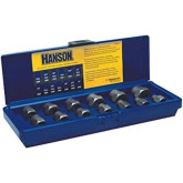 IRWIN HANSON 54113 Bolt Extractor Set, 13-Piece, 3/8" Drive, 1/4" to 3/4"