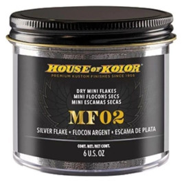 House of Kolor MF02-C01 MF Series Silver Mini Dry Flake, 6 Ounce Can, 1/256