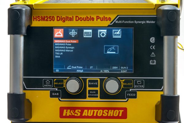 DealerShop - H&S AutoShot HSM 250A Multi/MIG Pulse Synergic, Item