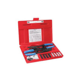 DiversiTech IR-50K Heavy Duty Replaceable Tip Retaining Ring Plier Set, Internal and External, 1-1/2 inch to 4 inch Range, 8 Pairs of Tips, Case