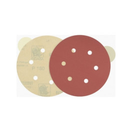 Indasa 600-120 Medallion Rhynostick Red Line XL PSA Solid Sanding Discs, 6"