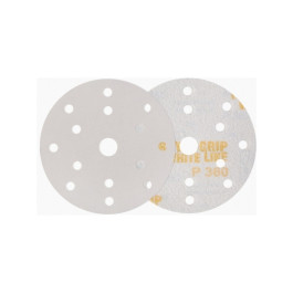 Indasa USA 82-60 Rhynogrip White Line Hook and Loop Abrasive Solid Disc, 8"