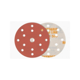 Indasa USA 820-80E Rhynogrip Red Line XL Hook and Loop Abrasive Solid Disc,