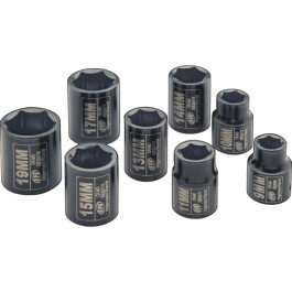 Ingersoll Rand SK3M8N 3/8" Drive Hex Metric Socket Set, 8-Piece