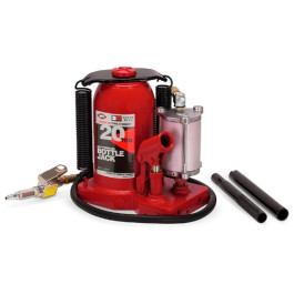 AFF 5620SD Air/Hydraulic Bottle Jack, Heavy-Duty Steel, 20-Ton Capacity, Super Duty Design