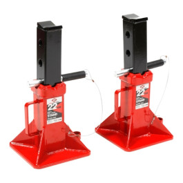 American Forge & Foundry 22 Ton Safety Stand Set, Pin-Style, Heavy Gauge Steel, Pack of 2