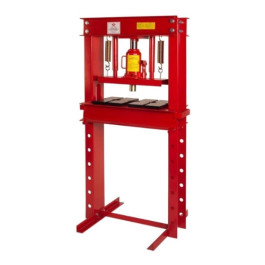 AFF 820A Manual Hydraulic Shop Press, Heavy Duty Steel, 20 Ton Capacity, 8.5" Stroke