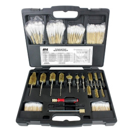 Innovative Products 8090B Brass Injector Seat Cleaning Kit, Heavy Duty Steel and Brass, 17 Piece Set