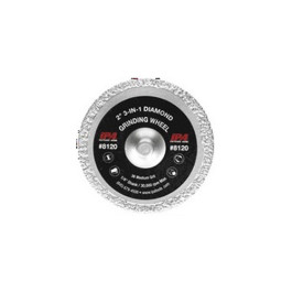 Innovative Products A8120 3-in-1 Diamond Grinding Wheel, 2" Diameter, 1/8" Thick, 1/4" Shank