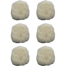 Ingersoll Rand 03F-SFTWL-6 Hook and Loop Wool Pad, 3" Diameter, Box of 6