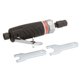 Ingersoll Rand 409 Air Die Grinder, Inline, 0.5 hp, 27000 rpm, 1/4 inch and 6 mm collet, Front exhaust
