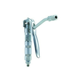 Ingersoll Rand 636111 High Pressure Grease Control Handle, 7500 PSI, 1/8 Inch and 3/8 Inch NPTF Inlets, Curved Nozzle With Hydraulic Coupler
