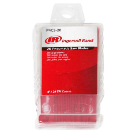 Ingersoll Rand P4CS-20 Air Reciprocating Saw Blades, 4", 24 TPI, Bi-Metal, Pack of 20