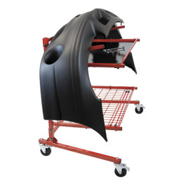 Innovative SSPC-A Parts Cart-A Storage Rack, 2-Shelf Mobile, Adjustable, Heavy-Duty Steel