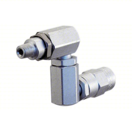 Ingersoll Rand AS-3/8 Swivel Air Fitting, 3/8 Inch NPT Female Inlet, 360 Degree Swivel, For Pneumatic Tools