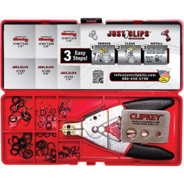 Just Clips AIOTK All-In-One Impact Wrench Anvil Retainer Kit, 1/4", 3/8" an