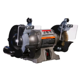 Jet 577126 JBG-6W Bench Grinder, Cast Iron, 1/2 HP Motor, 6 inch Wheel Diameter, Grinding and Wire Wheel Combo