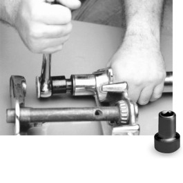 JIMS M2043 fork Nut Socket, 41 mm, Top fork-Tube Plug Service Tool