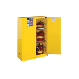 Justrite 894500 Sure-Grip EX 45 Gallon Flammable Safety Cabinet, Yellow