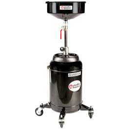 John Dow JDI-16DC-E Pump Assist Portable Oil Drain, 16-Gallon Steel Tank, 1