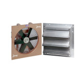 Jenny Products D1625X-A16 Direct Drive Ventilation Exhaust Fan, 1/4 HP Explosion Proof with Shutter, 16" Blades