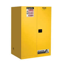 Justrite 899000 Sure-Grip EX Flammable Safety Cabinet, 90 Gallons, Yellow,