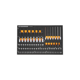 Gearwrench GWMSBSKCBSAE 1/4", 3/8", 1/2" Drive SAE Bit Socket Set in Foam S