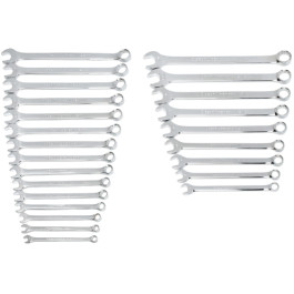 Gearwrench 81900 Long Pattern Combination Wrench Set, SAE and Metric, 12 Point, 24 Piece