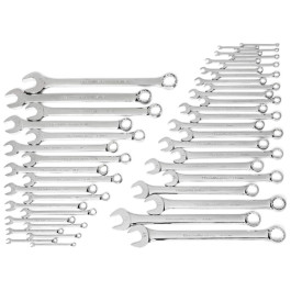 Gearwrench 81919 Master Combination Wrench Set, SAE and Metric, 12 Point Long Pattern, 44 Piece