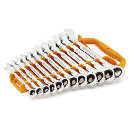 Gearwrench 86928 Metric Combination Ratcheting Wrench Set, 16 Piece, 90 Tooth 12 Point
