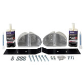 Polyvance KENW900R Hood Guide Bracket Repair Kit for Kenworth W900 Round Hood Pockets