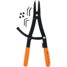 Lang 1485 Heavy Duty Internal Retaining Ring Pliers, Convertible Tip, Cushion Grip Handles