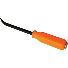 Lang 853-12 Kastar Curved Pry Bar, 12", Forged Steel, Angled Tip