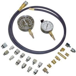 Lang TU-16A Quick Change Automatic Transmission to Engine Oil Pressure Tester, with Adapters and Gauge