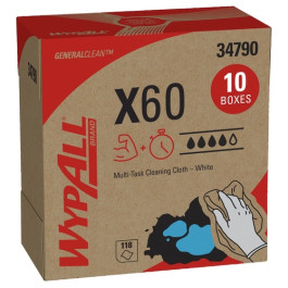 Kimberly-Clark 34790 WypAll GeneralClean X60 Multi-Task Cleaning Cloths Pop