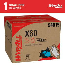 Kimberly-Clark 54015 WypAll GeneralClean X60 Multi-Task Cleaning Cloths, 11