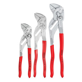 Knipex 002006US2 Pliers Wrench Set, 7 1/4", 10", 12", 3 Piece