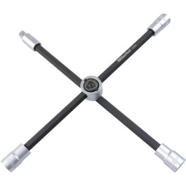 Ken-Tool 35636 Stow and Go 4-Way Lug Wrench, Collapsible Design with 17mm To 22mm Sockets