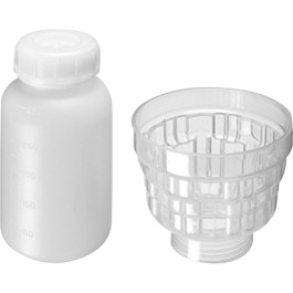 NEPROS AVP-6376 Oil Filter Catcher, 250mL Collection Bottle, Polypropylene,