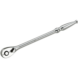 NEPROS BR2L 1/4" Drive Long Ratchet Handle, 36-Tooth, 10 Degree Swing, 190