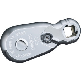 NEPROS NBR290H 1/4" Drive Stubby Ratchet Handle, 90 Tooth, 49mm Length, 4 D