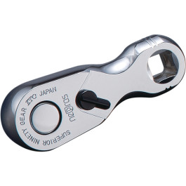 NEPROS NBR390AH 3/8" Drive Stubby Ratchet Handle, 90 Tooth, 74.5mm Length,