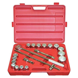 K Tool International 24121 Fractional Socket Set, 3/4" Drive, SAE 6 Point, 3/4" to 2", 20 Piece