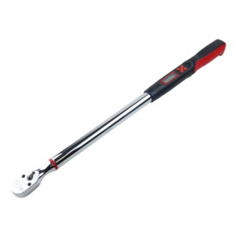 K-Tool International 72132 Digital Torque Wrench, 1/2" Drive, 25 Inch Length, 20 to 250 ft lb, Backlit LCD, 36 Tooth Gear, Non Slip Grip, Molded Case