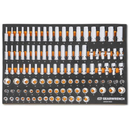 Gearwrench GWMSSKT38MM 3/8" Drive Master Metric Socket Set in Foam Storage