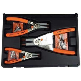 Lang 1465 Quick Switch Retaining Ring Pliers Set, Internal 1/4" to 4", Exte