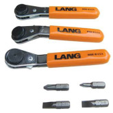 Lang Tools 5278 Ratcheting Screwdriver Bit Wrench Set, 7 Pieces