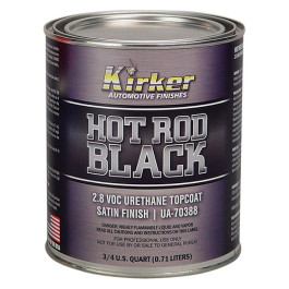 Kirker Automotive Finishes UA70388 Hot Rod Black Acrylic Urethane Topcoat,